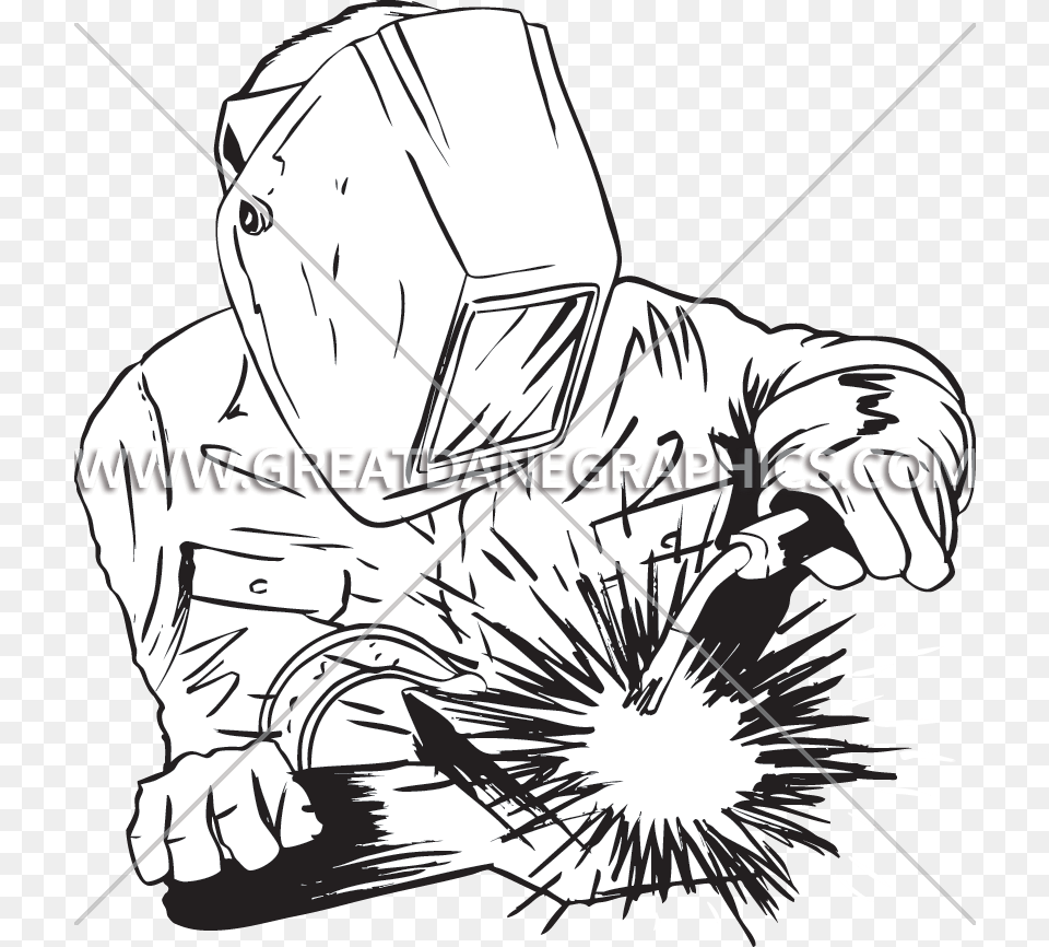 Welding Clipart Transparent Welder Sketch, Adult, Man, Male, Person Png Image