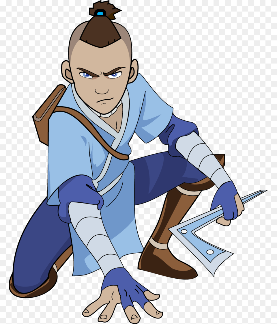 Well After I Did The Sides I Kinda Looked At It And Avatar The Last Airbender Sokka, Person, Cleaning, Face, Head Png Image