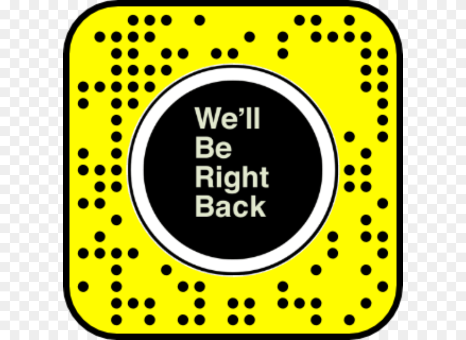Well Be Right Back Snapchat Lens, Pattern, Home Decor Png