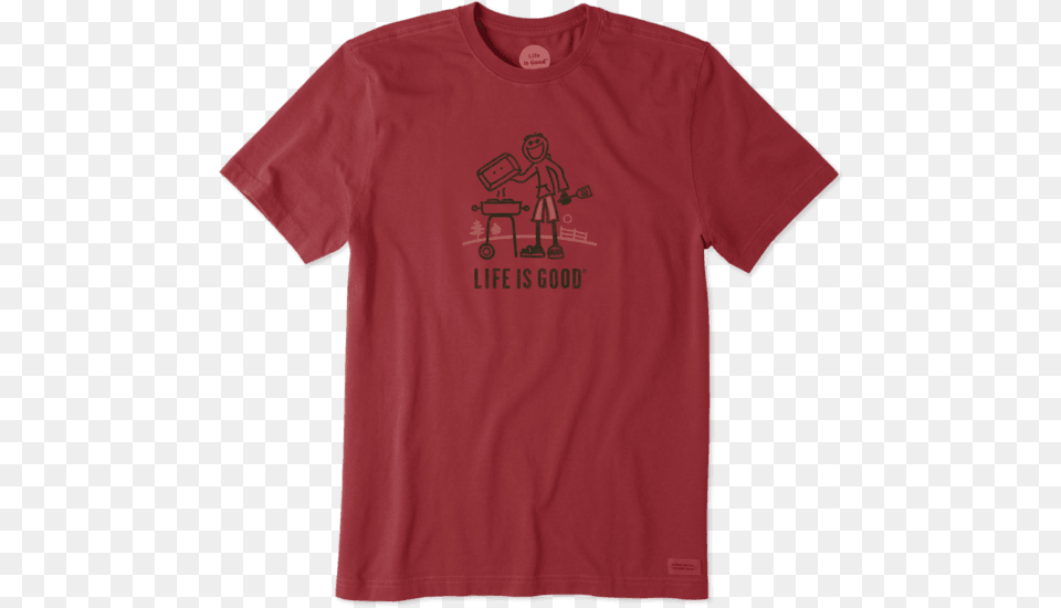 Well Done Grill Crusher Tee Life Is Good Papa Bear Shirt, Clothing, T-shirt, Person Free Png