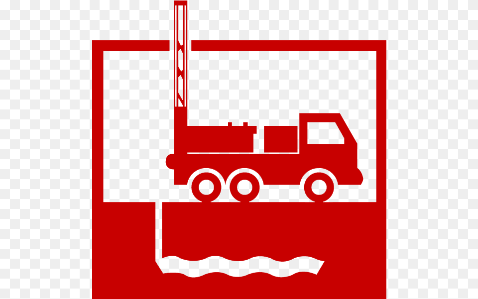 Well Drilling Water Well Drilling Icon, Transportation, Truck, Vehicle, Fire Truck Free Png Download