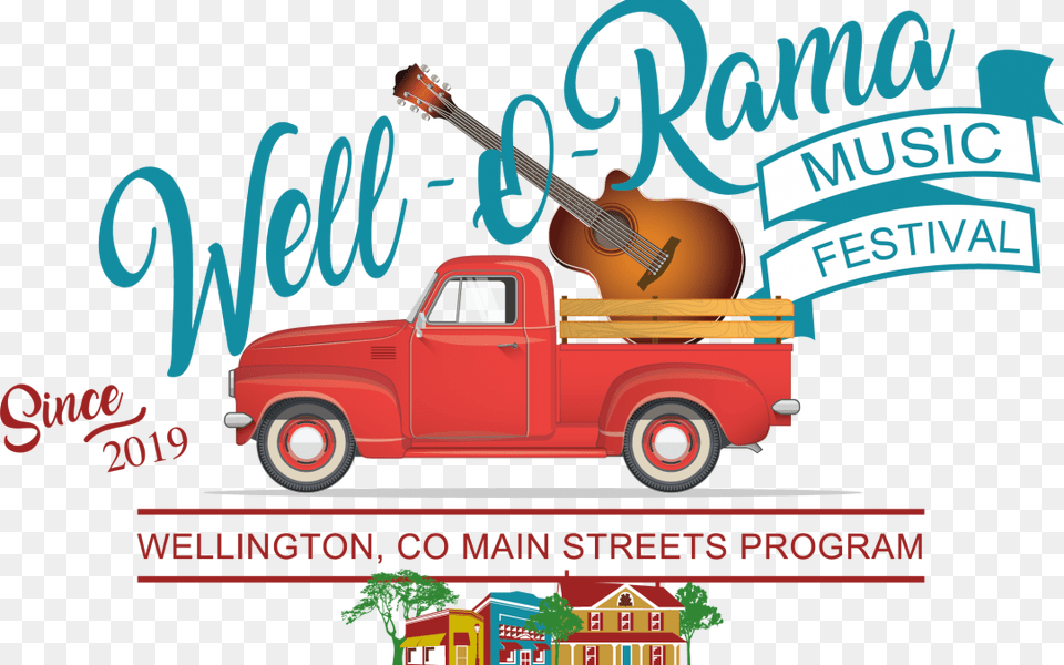 Well O Rama Music Festival A Country Bluegrass Honky Pickup Truck, Vehicle, Pickup Truck, Transportation, Guitar Png Image
