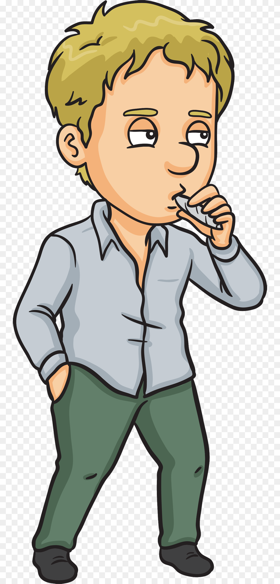 Well The Pipes For Inhaling Are Not The Simple Minded Cartoon Guy Smoking Weed, Baby, Person, Face, Head Free Png Download