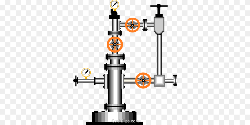 Wellhead Structure Built Over A Well Royalty Vector Clip Art, Gas Pump, Machine, Pump Png Image