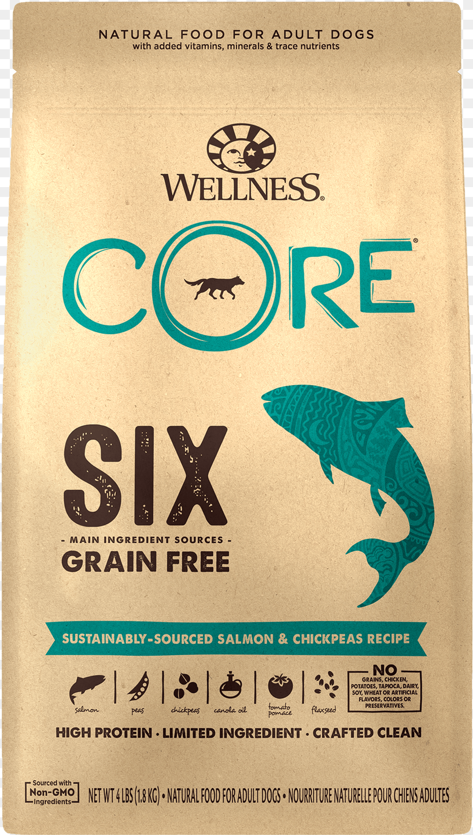 Wellness Core Six Sustainably Sourced Salmon Wellness Core Six Dog Food, Advertisement, Poster, Machine, Wheel Free Png Download