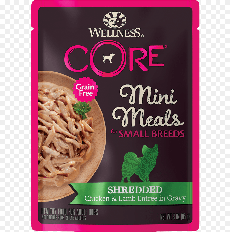 Wellness Core Small Breed Mini Meals Shredded Chicken Core Wellness Mini Meals For Dogs, Advertisement, Plant, Meal, Lunch Free Png Download