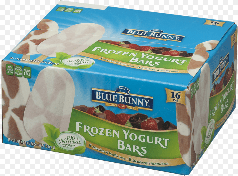 Wells Blue Bunny Frozen Yogurt Blue Bunny Ice Cream, Box, Cardboard, Carton, Food Free Png Download