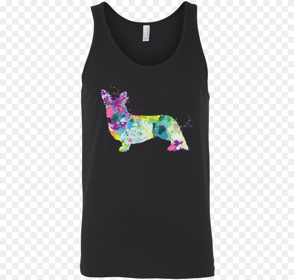 Welsh Corgi Cardigan In Watercolor Women39s O Neck Day Of The Dead Cat Shirts, Clothing, Tank Top, T-shirt, Blouse Free Png