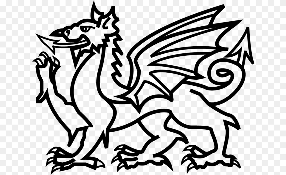 Welsh Dragon Icon, Gray Free Transparent Png