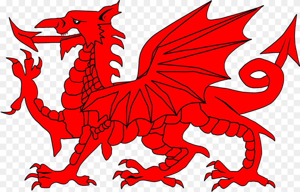 Welsh Dragon Silhouette Png Image
