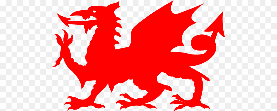 Welsh Red Dragon Clip Art Vector Clip Art Welsh Dragon Silhouette, Person Free Png Download