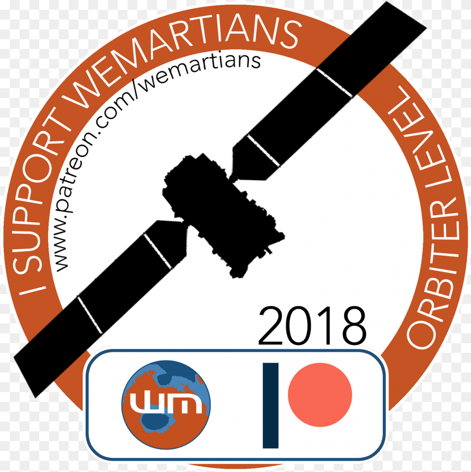 Wemartians Orbiter Level Social Media Badge Graphics, Disk, Text Free Png Download