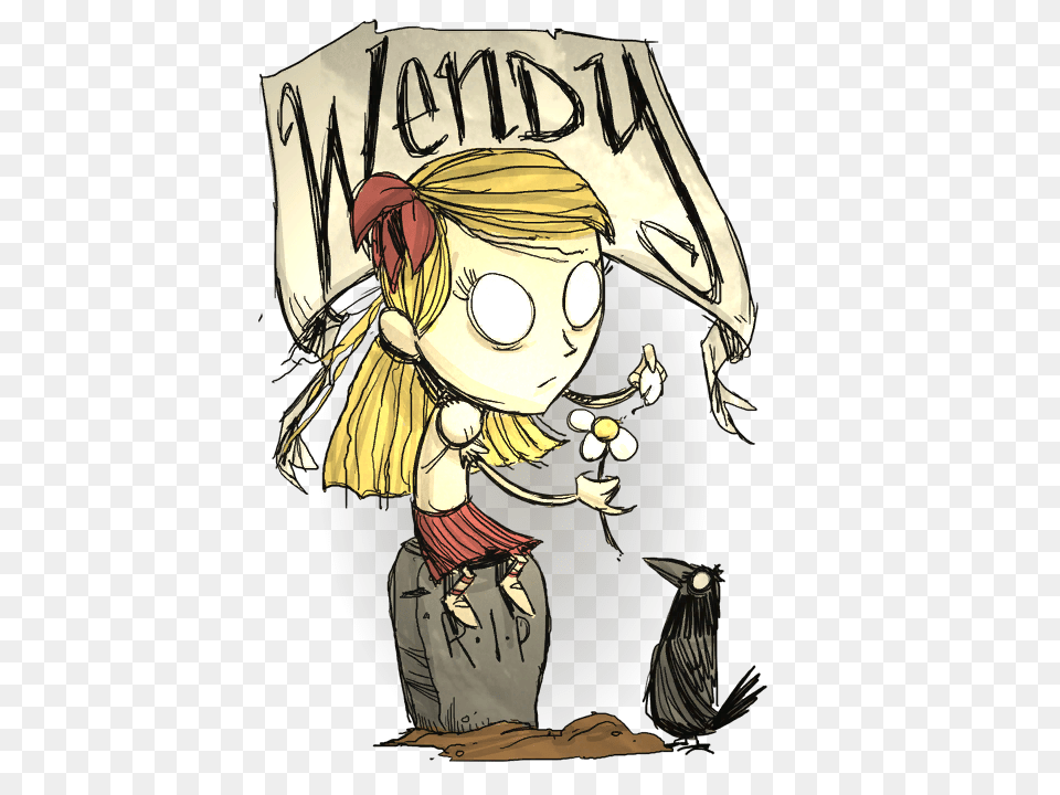 Wendy Dont Starve Game Wiki Fandom Powered, Book, Comics, Publication, Adult Free Png Download