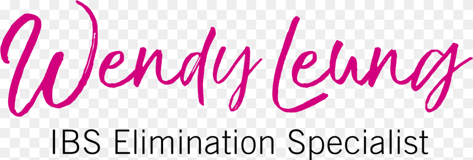 Wendy Leung Ibs Elimination Specialist And Holistic Calligraphy, Text, Purple Png Image