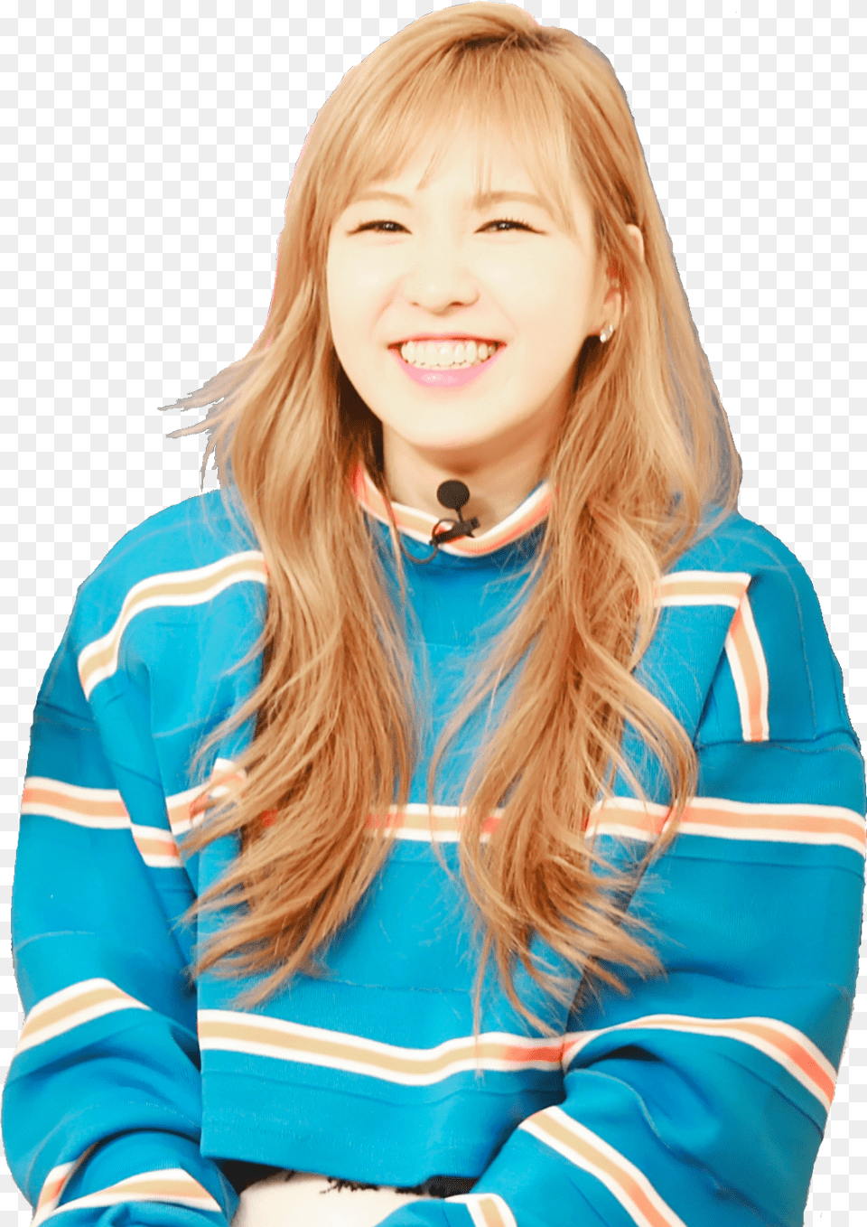 Wendy Red Velvet Sticker Wendy Red Velvet, Blonde, Smile, Sleeve, Portrait Png Image