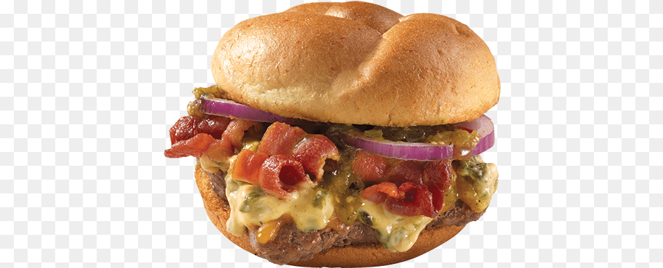 Wendys Green Chile Wendy39s Queso Bacon Burger, Food Png