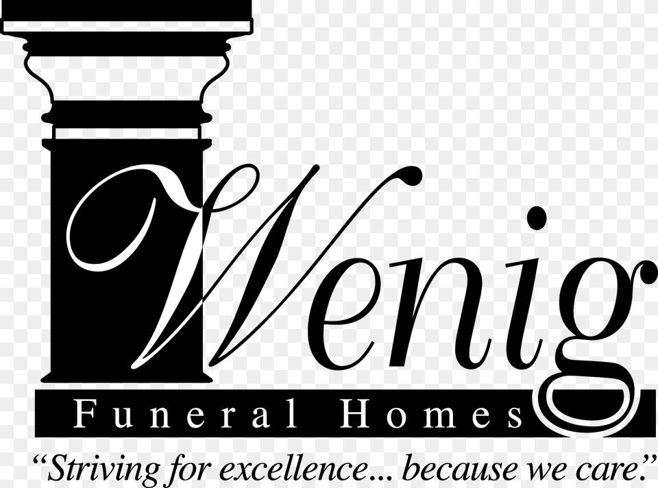 Wenig Funeral Home Calligraphy, Text Free Transparent Png