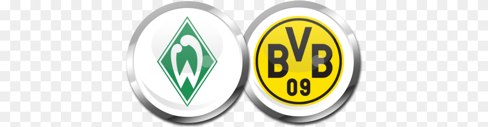 Werder Bremen Vs Borussia Dortmund Highlights Werder Bremen Vs Dortmund, Logo, Symbol, Disk, Text Png