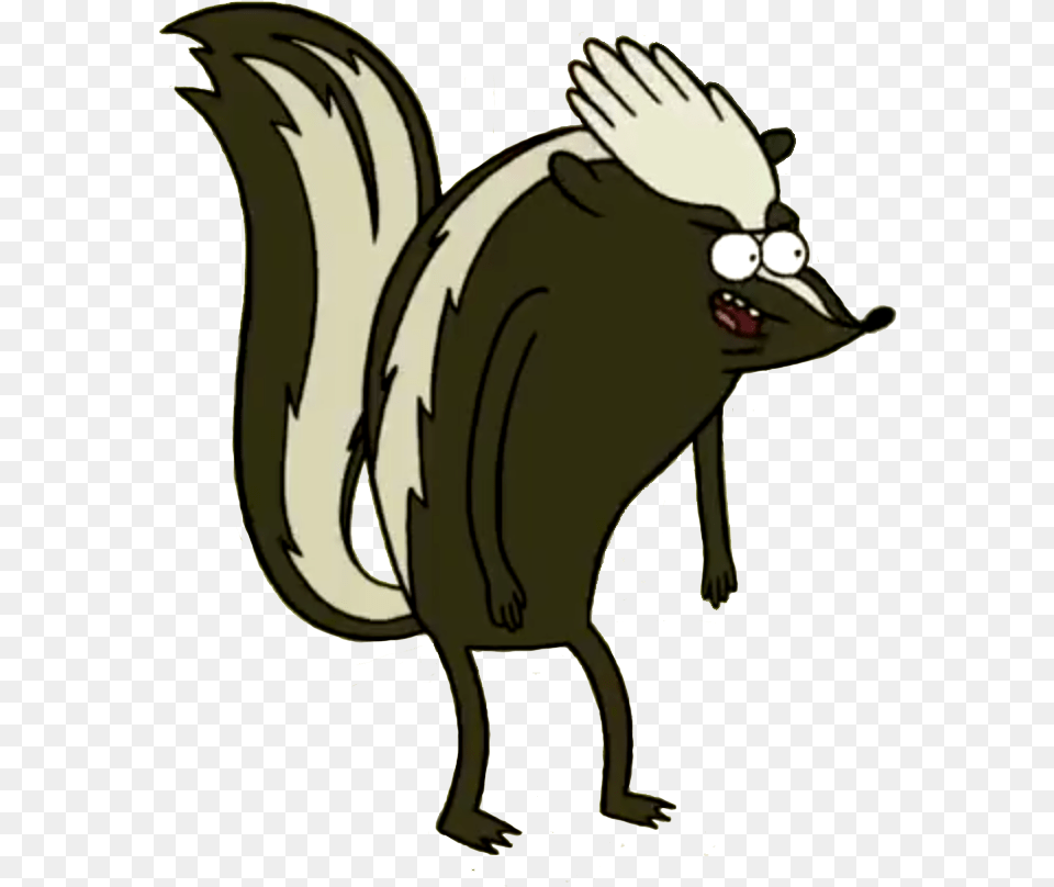 Were Skunk Regular Show Clipart Regular Show Skunk Rigby, Person, Animal, Mammal Free Png Download