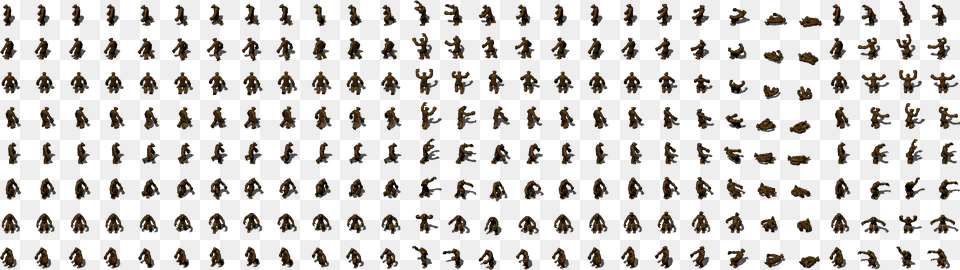 Werebear 0 Soldier Sprite Sheet Isometric, Text, Alphabet Free Png Download