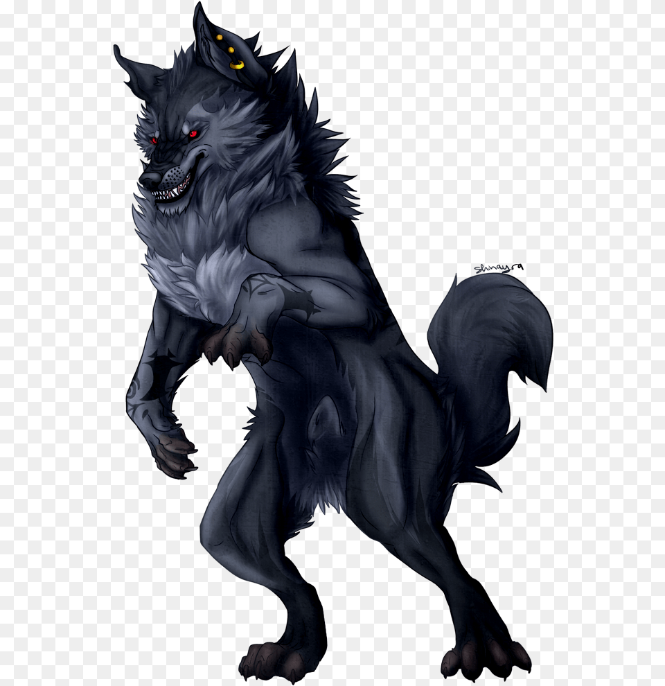 Werewolf Blue Wolf Transparent Background, Animal, Mammal, Baby, Person Png Image