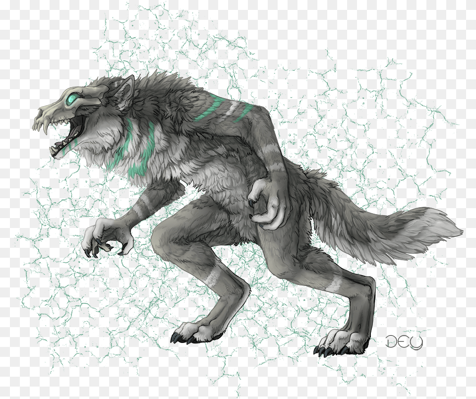 Werewolf Drawing Sketch, Animal, Canine, Dog, Mammal Png Image