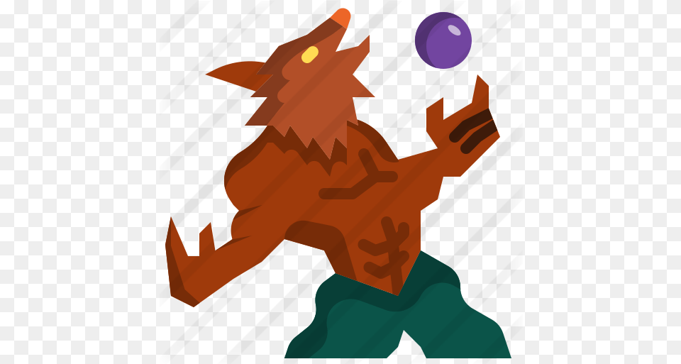 Werewolf Halloween Icons Fictional Character, Juggling, Person, Ball, Handball Free Transparent Png