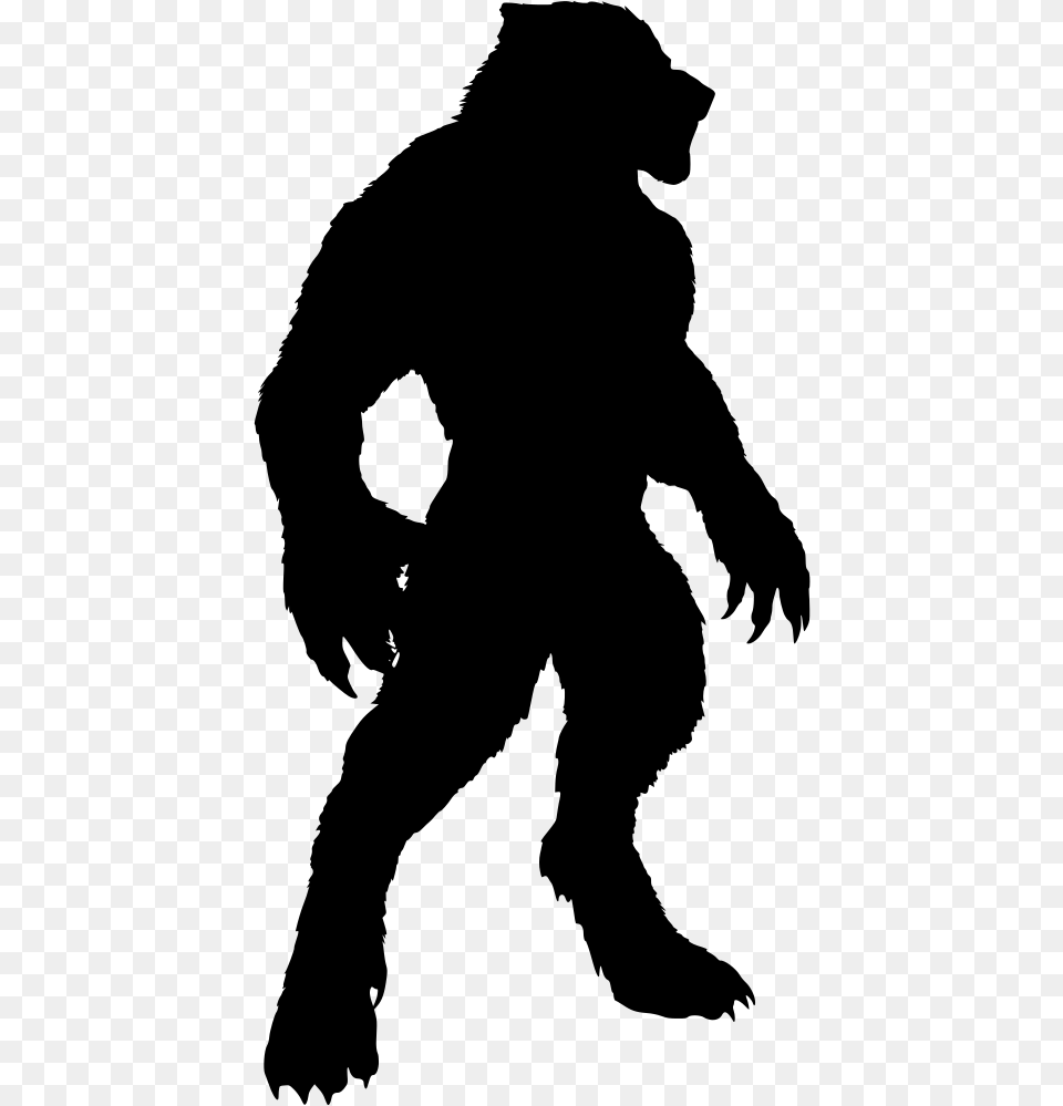 Werewolf Lycanthrope, Gray Free Png Download