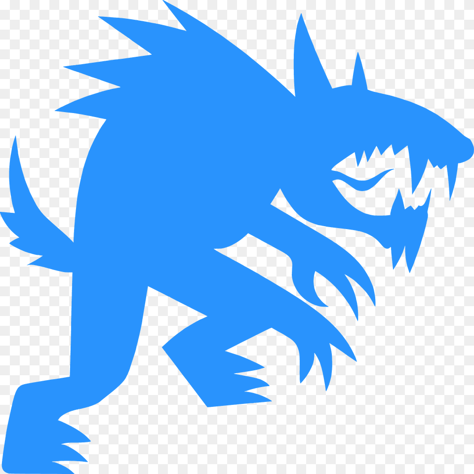 Werewolf Silhouette, Animal, Fish, Sea Life, Shark Free Png