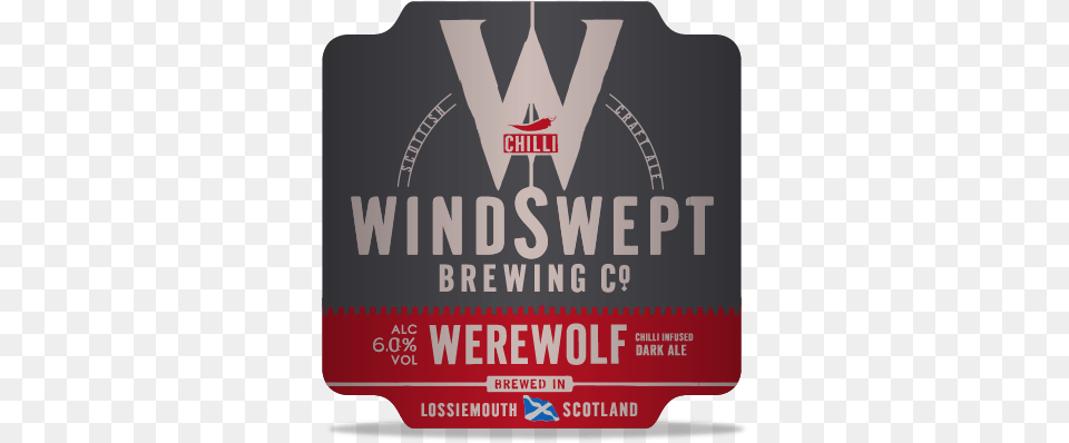 Werewolf Windswept Label, Advertisement, Poster, Alcohol, Beer Png