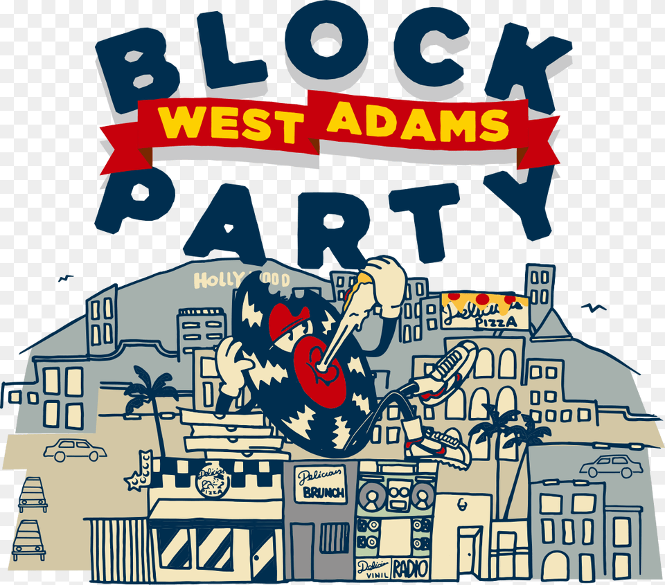 West Adams Block Party, Advertisement, Poster, Comics, Book Free Png Download