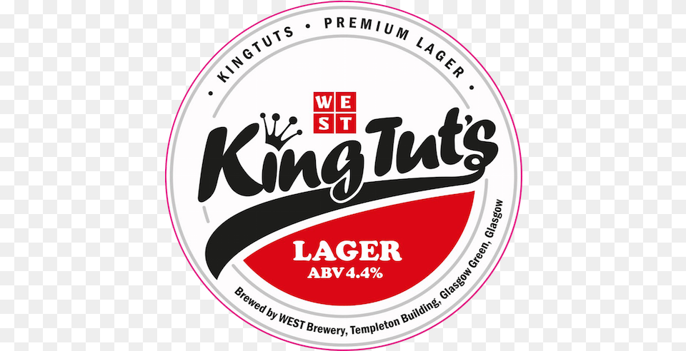 West Brewery King Tutu2019s Lager Circle, Sticker, Logo, Alcohol, Beer Png