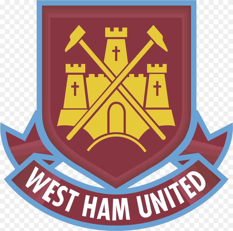 West Ham United Fc Logo Transparent West Ham United Logo Hd, Emblem, Symbol, Badge, Dynamite Free Png Download