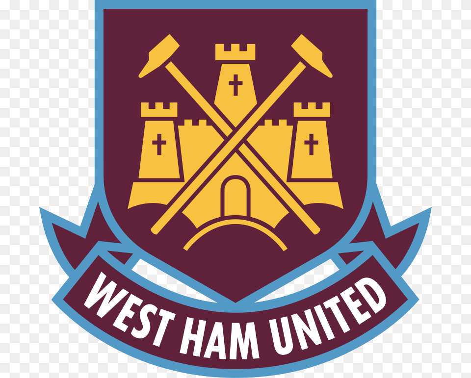 West Ham United Logo Transparent, Emblem, Symbol, Badge, Dynamite Free Png
