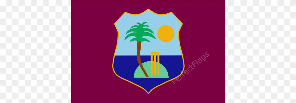 West Indies Flag India Vs West Indies 2nd, Logo, Armor, Shield, Plant Free Png Download