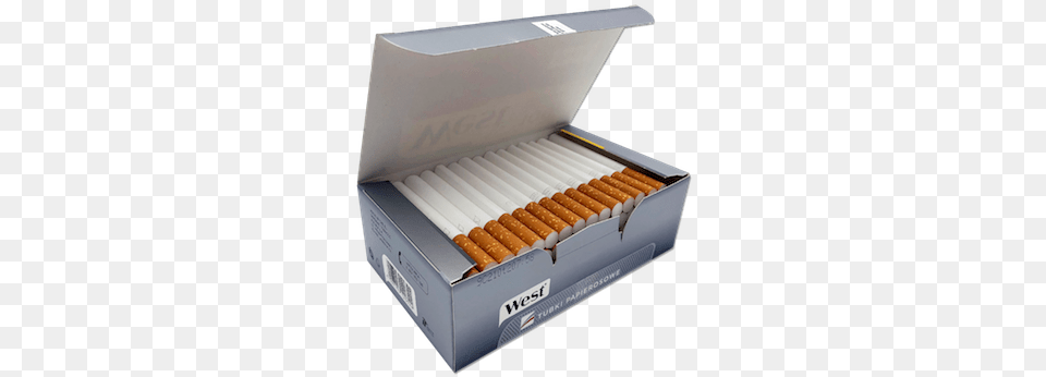 West Silver Ks 100 Cigarette Filter Tubes Bullet, Box Free Png Download