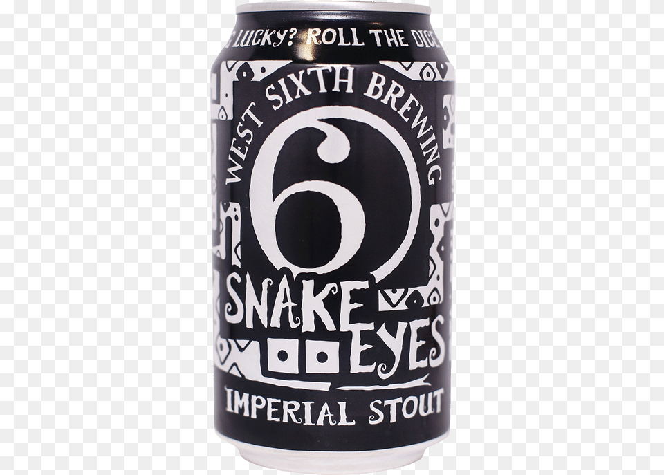 West Sixth Snake Eyes Imperial Stout West Sixth, Alcohol, Beer, Beverage, Can Png Image