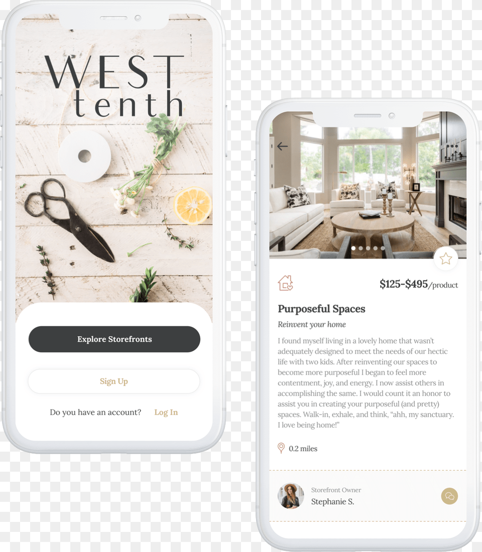 West Tenth App Mockups Iphone, Electronics, Mobile Phone, Phone, Person Free Png Download