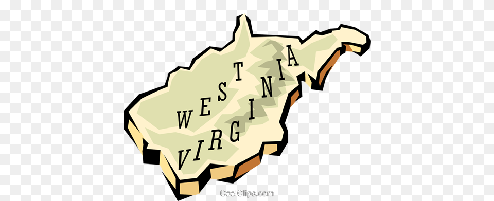 West Virginia State Map Royalty Vector Clip Art Illustration, Text, Chart, Plot, Baby Free Transparent Png