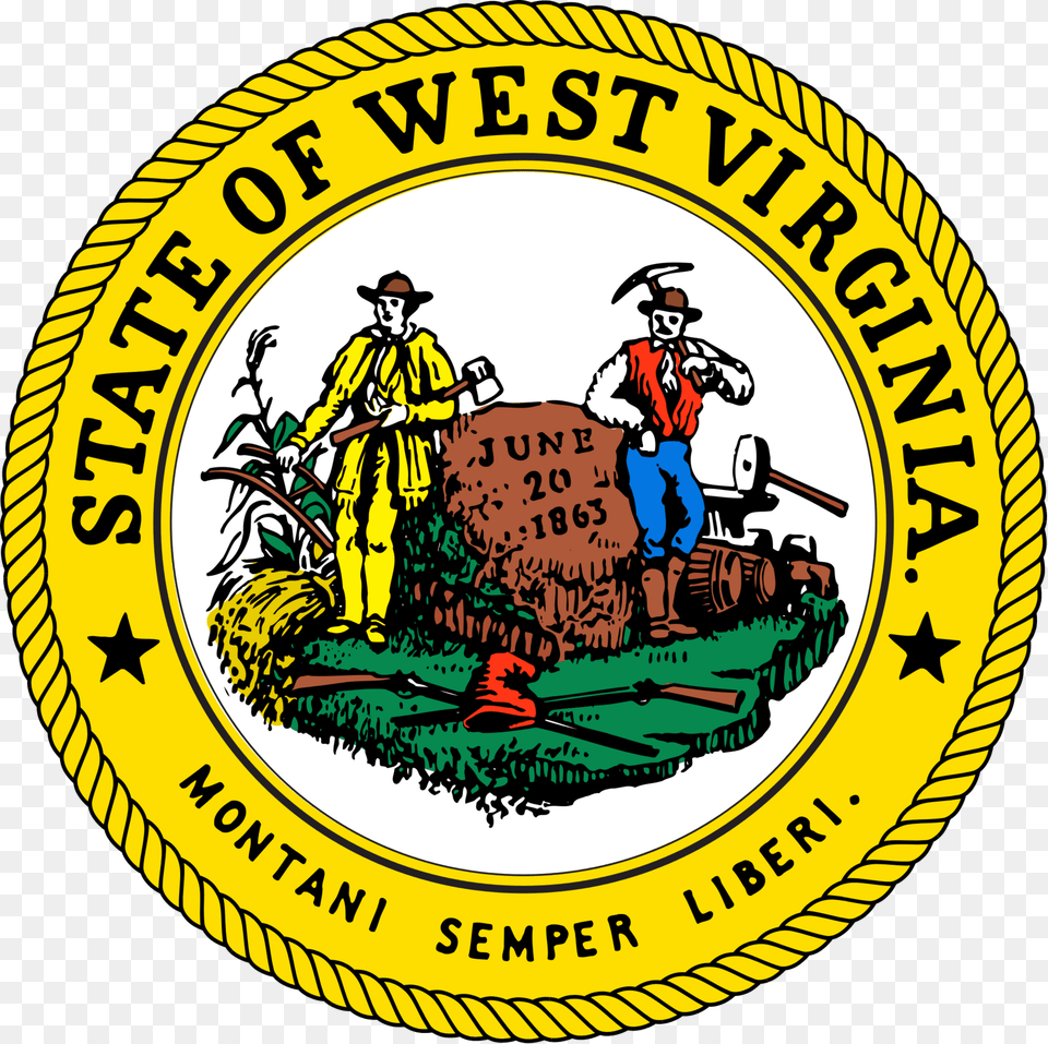 West Virginia Student Loan West Virginia State Seal, Logo, Person, Symbol, Emblem Free Png