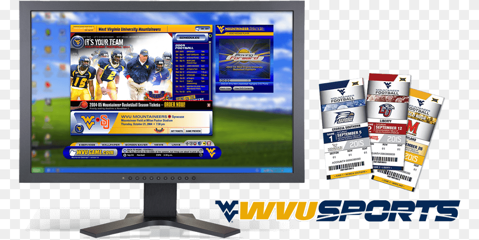 West Virginia University Sports Communications West Virginia University, Computer Hardware, Electronics, Hardware, Monitor Png Image