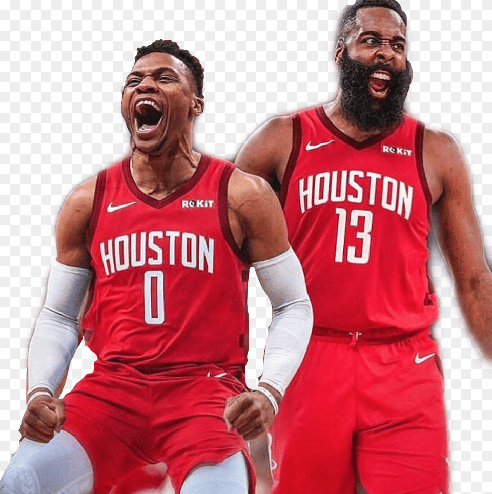 Westbrook Harden James Jamesharden Rockets Russ Russell Westbrook Houston Rockets, Person, Face, Head, Adult Free Png