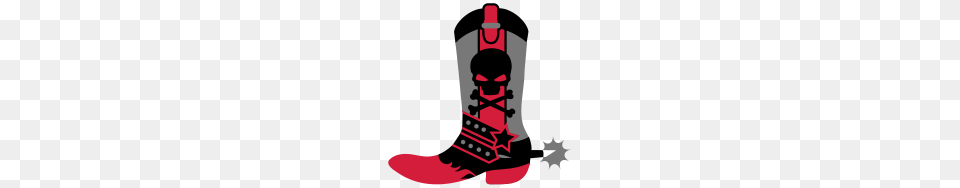 Western Boots With Skull And Crossbones, Boot, Clothing, Footwear, Cowboy Boot Free Png Download