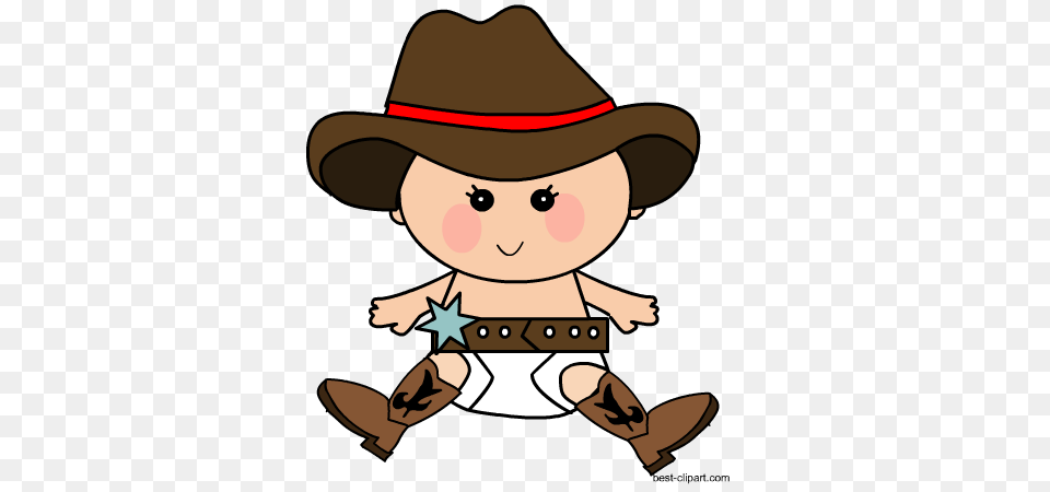 Western Cowboy Cowgirl Clip Art, Clothing, Hat, Cowboy Hat, Face Png Image