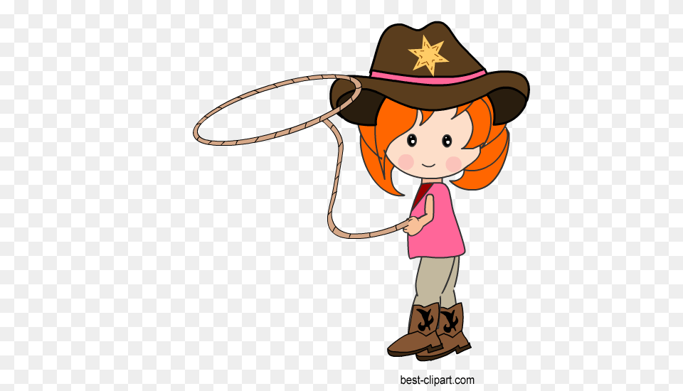 Western Cowboy Cowgirl Free Clip Art, Clothing, Hat, Cowboy Hat, Baby Png