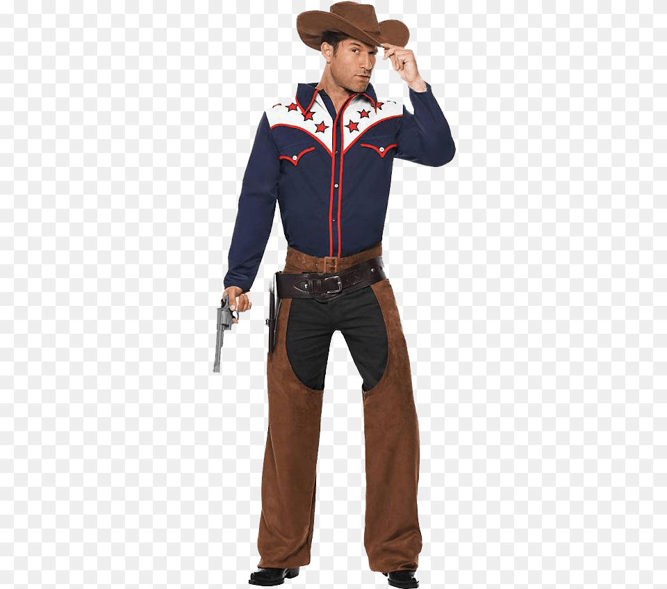 Western Cowboy Photo Cowboy Costumes Halloween Men, Weapon, Person, Hat, Handgun Png