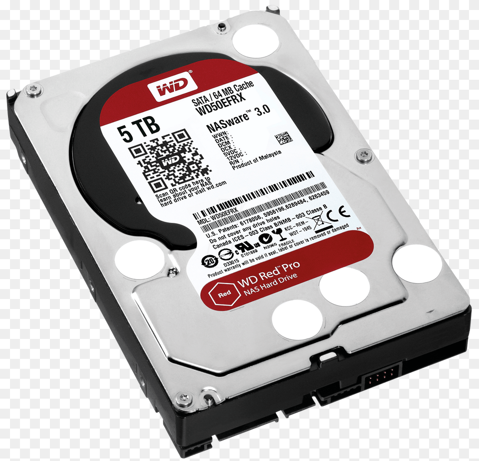 Western Digital Caviar Red Wd50efrx 35 5 Tb 64, Computer, Computer Hardware, Electronics, Hardware Free Png