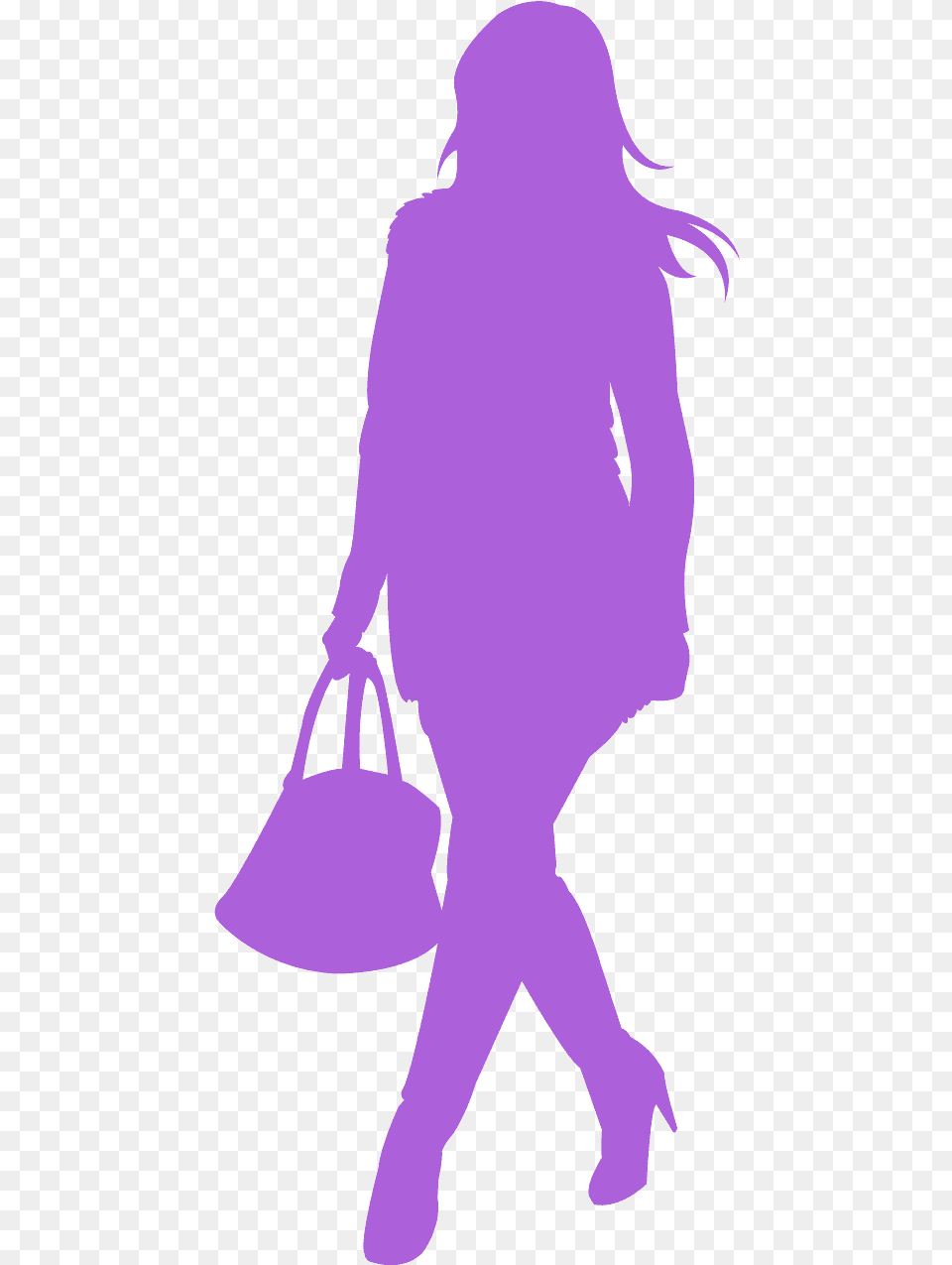 Western Dress Girl Clipart, Accessories, Bag, Handbag, Silhouette Free Transparent Png