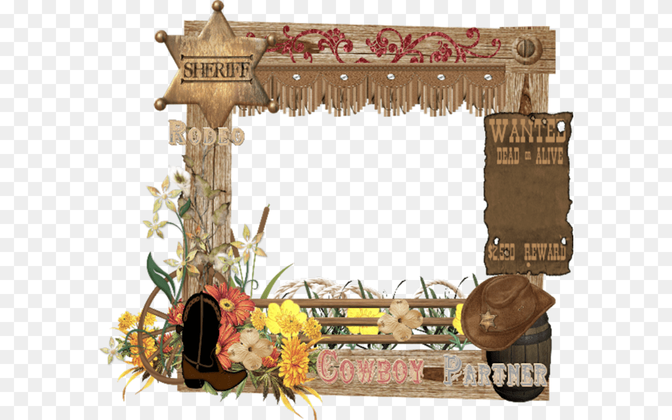 Western Frame Country Western Clip Art Borders, Plant, Flower Arrangement, Flower, Flower Bouquet Free Png