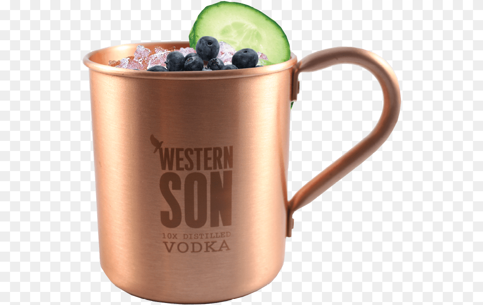 Western Garden Mule, Cup, Berry, Blueberry, Food Free Transparent Png